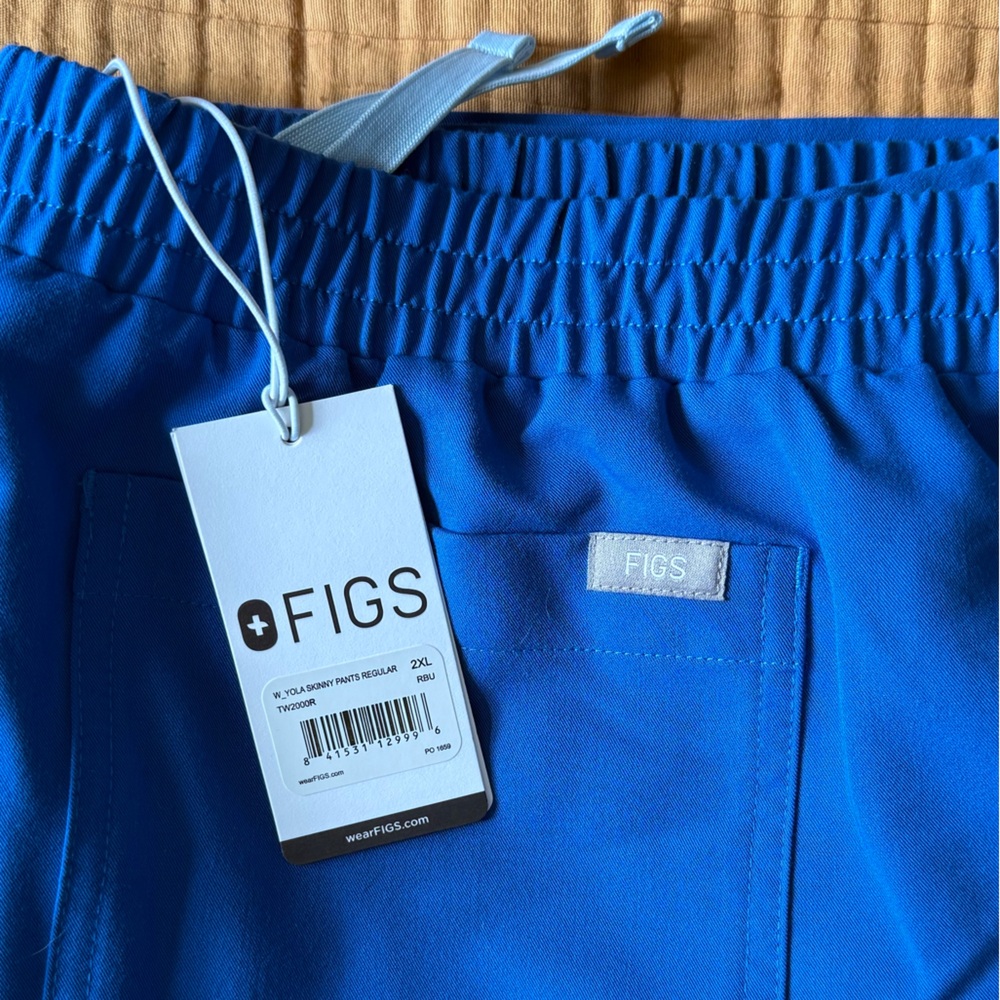 FIGS 2XL WOMENS ROYAL BLUE YOLA SKINNY PANTS REGULAR TW2000R NWT